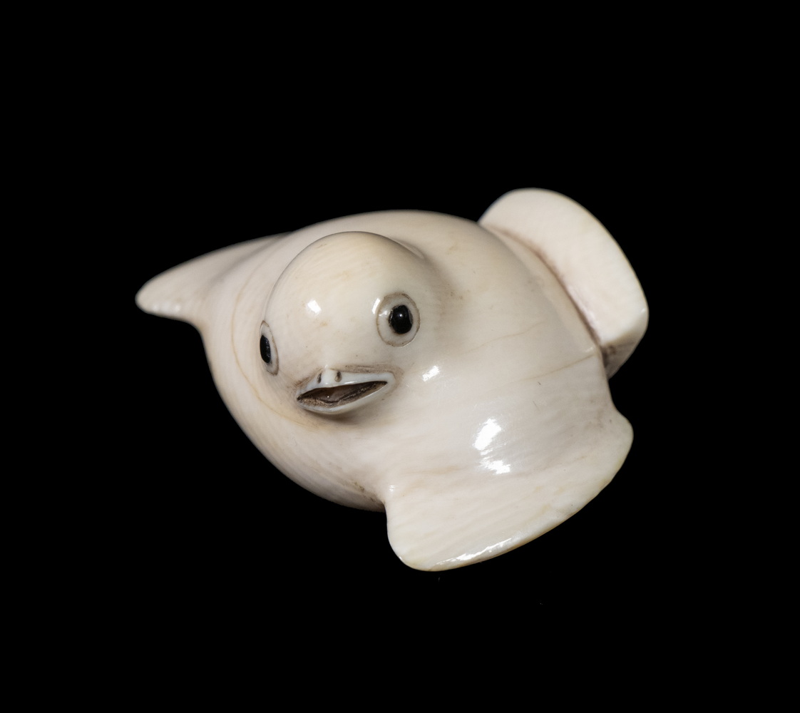 19TH C. JAPANESE IVORY NETSUKE A
