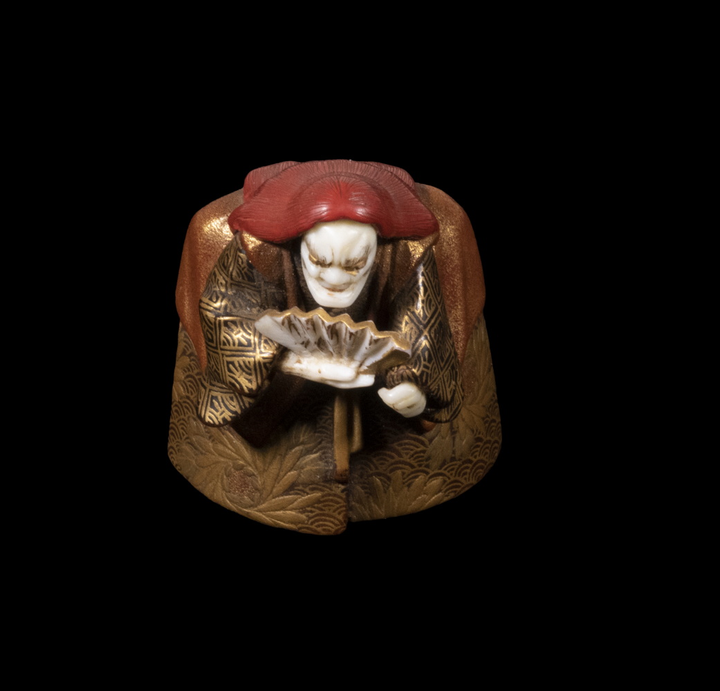 19TH C. JAPANESE LACQUERED IVORY