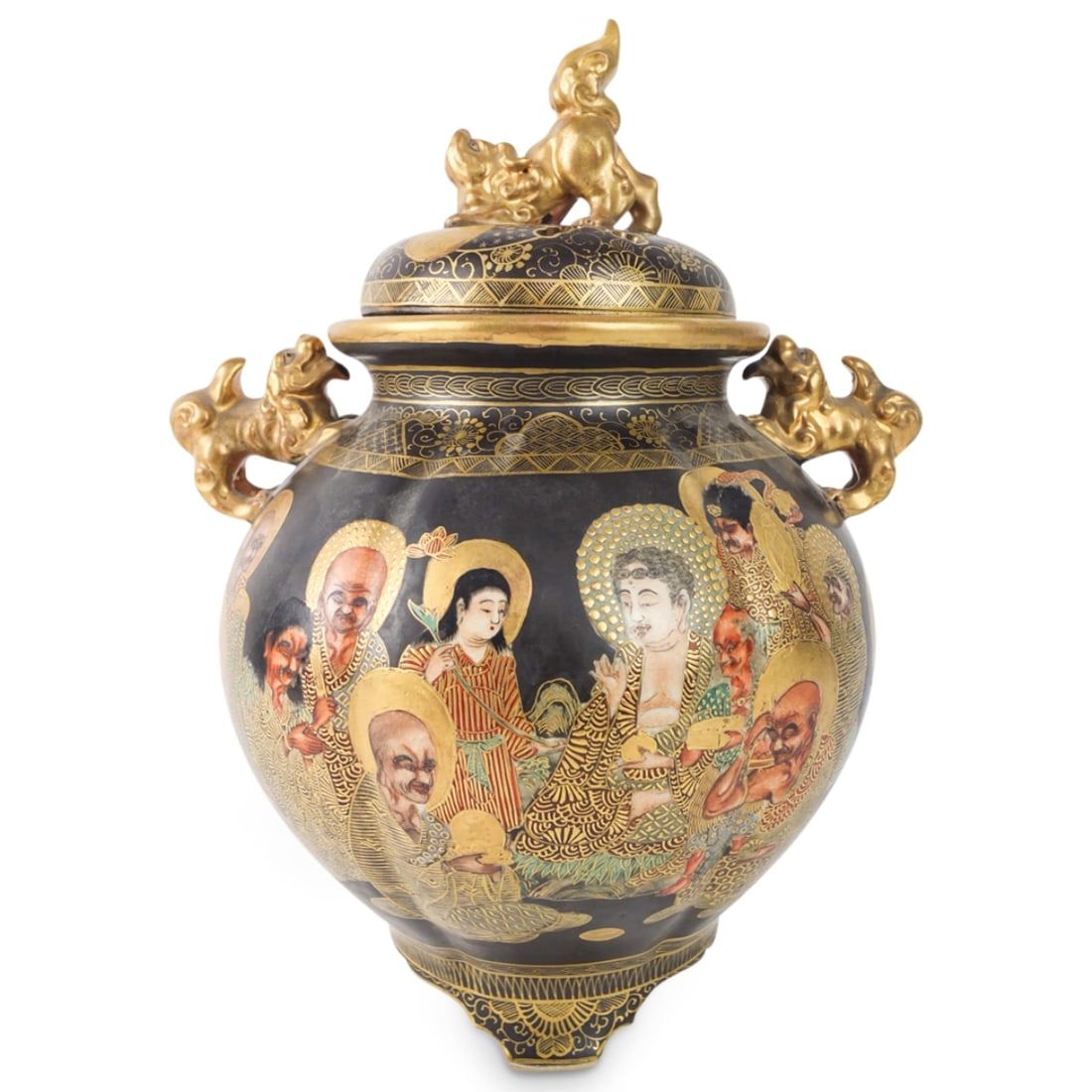 19TH C. JAPANESE SATSUMA COVERED