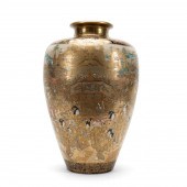 19TH C. JAPANESE SATSUMA VASE,
