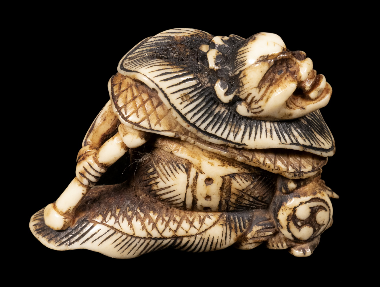 19TH C. JAPANESE STAG ANTLER