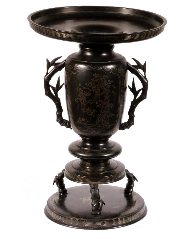 19TH C. JAPANESE TWO-PART SILVER