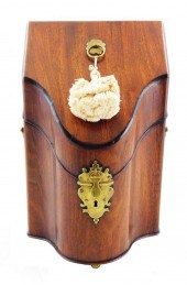 19TH C. KNIFE BOX, GEORGIAN, M
