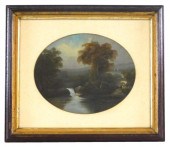 19TH C. LANDSCAPE OIL, DEPICTS