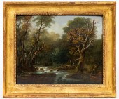 19TH C. LANDSCAPE OIL ON BOARD