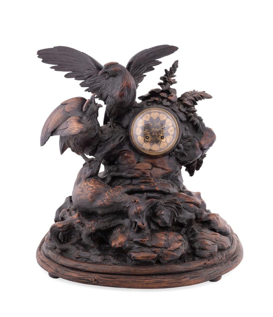 19TH C. LARGE CARVED BLACK FOREST