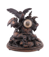 19TH C. LARGE CARVED BLACK FOR