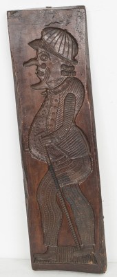 19TH C. LARGE DUTCH WOOD SPECU