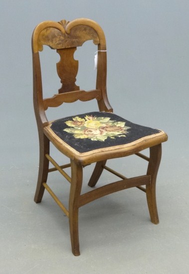 19th c. late Empire side chair with