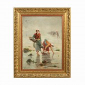 19TH C. LEWIS OIL ON CANVAS, C