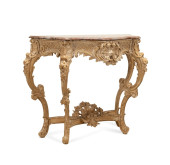 19TH C. LOUIS XV REVIVAL MARBL