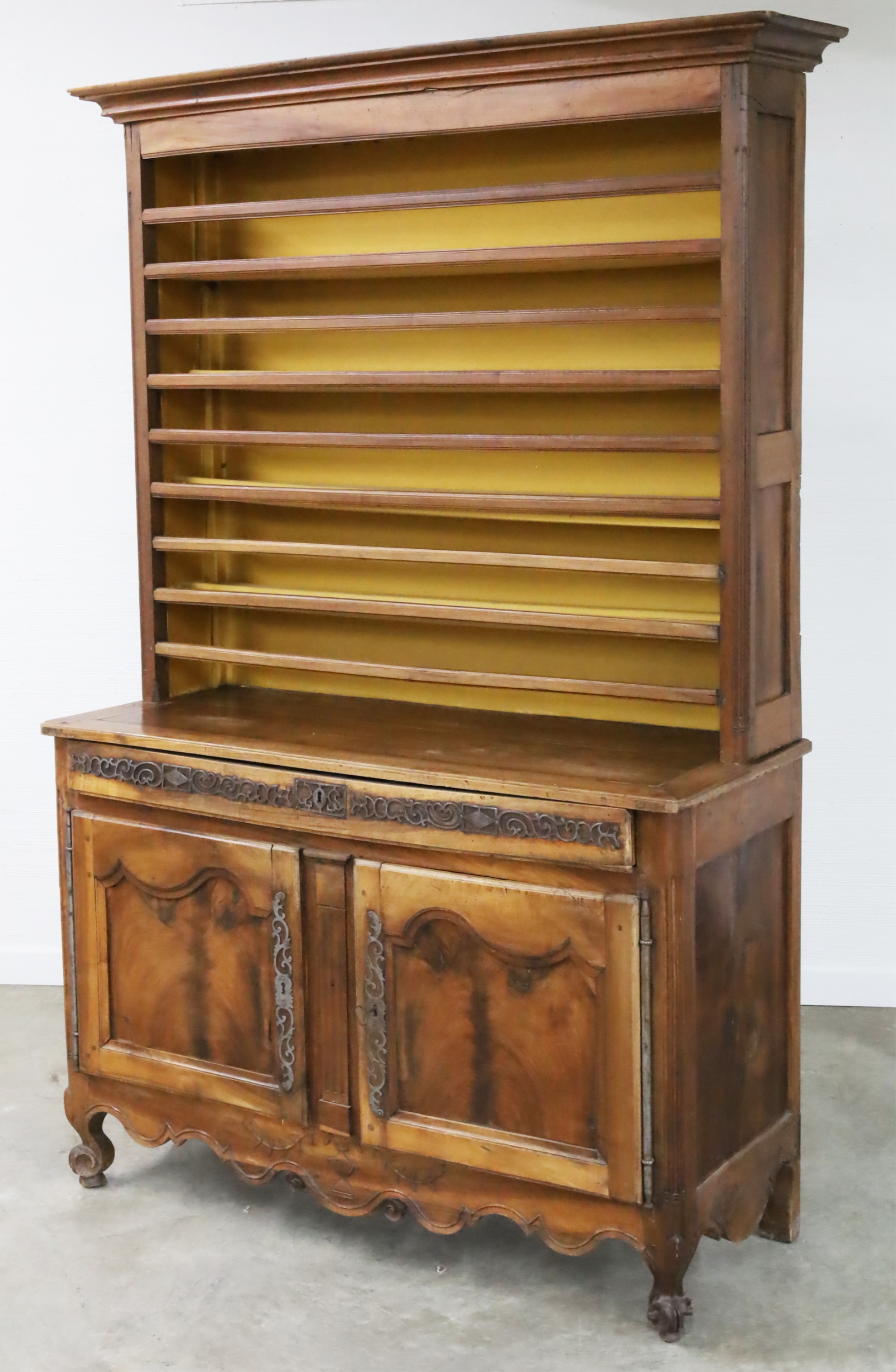 19TH C. LOUIS XV STYLE WALNUT