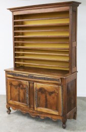 19TH C. LOUIS XV STYLE WALNUT