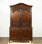 19TH C. LOUIS XV-STYLE OAK BUF