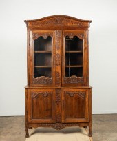 19TH C. LOUIS XV-STYLE OAK BUF
