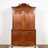19TH C. LOUIS XV-STYLE PINE BU