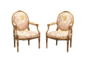 19TH C. LOUIS XVI PARCEL GILT