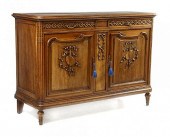 19TH C LOUIS XVI WALNUT CABINE