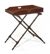 19TH C MAHOGANY BUTLER'S TRAY