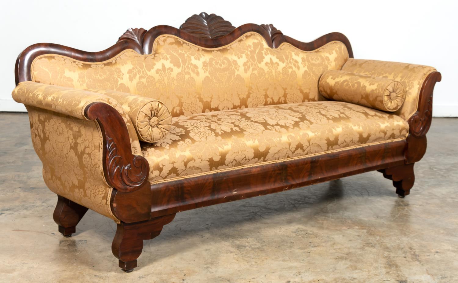 19TH C. MAHOGANY FRAME VICTORIAN
