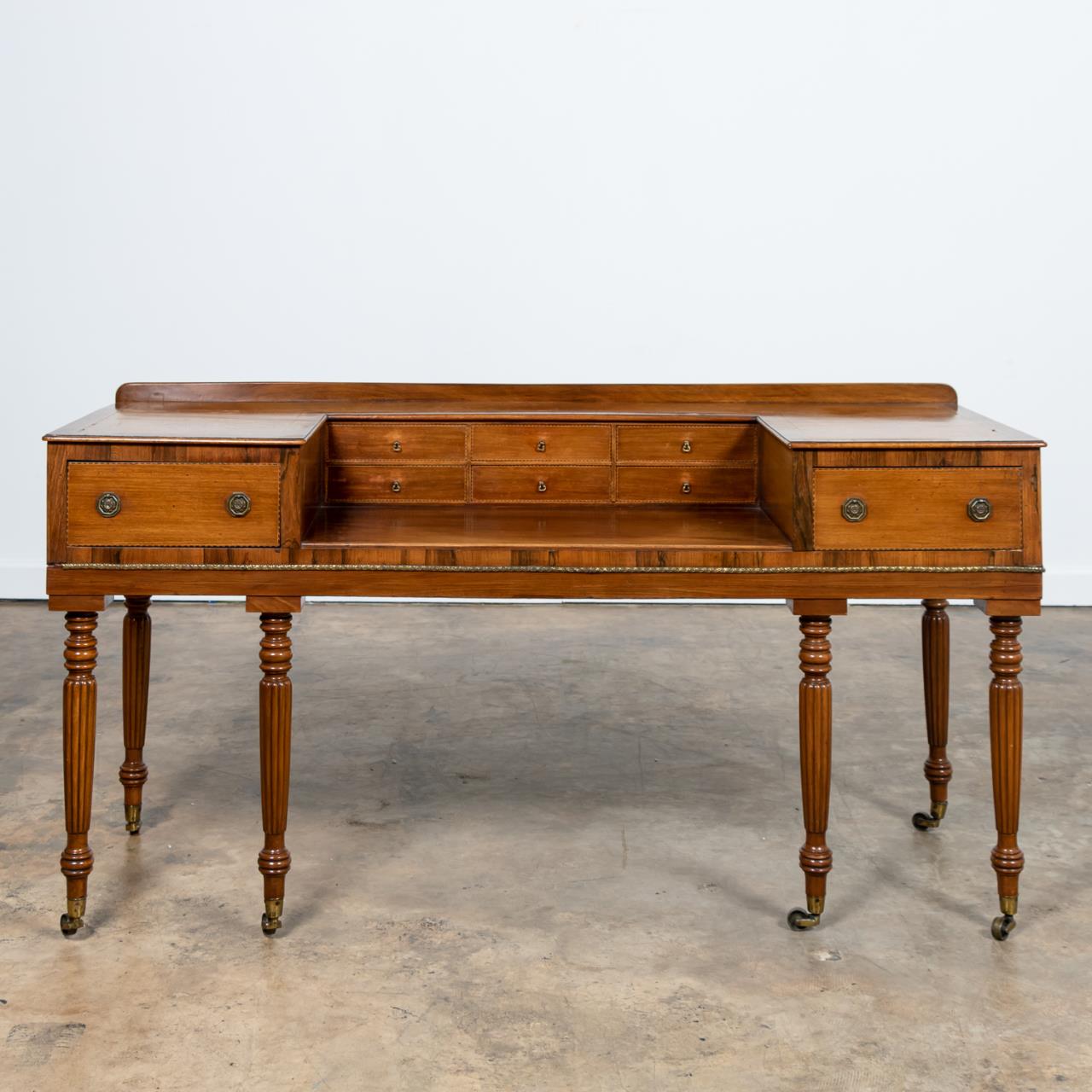 19TH C. MAHOGANY & ROSEWOOD