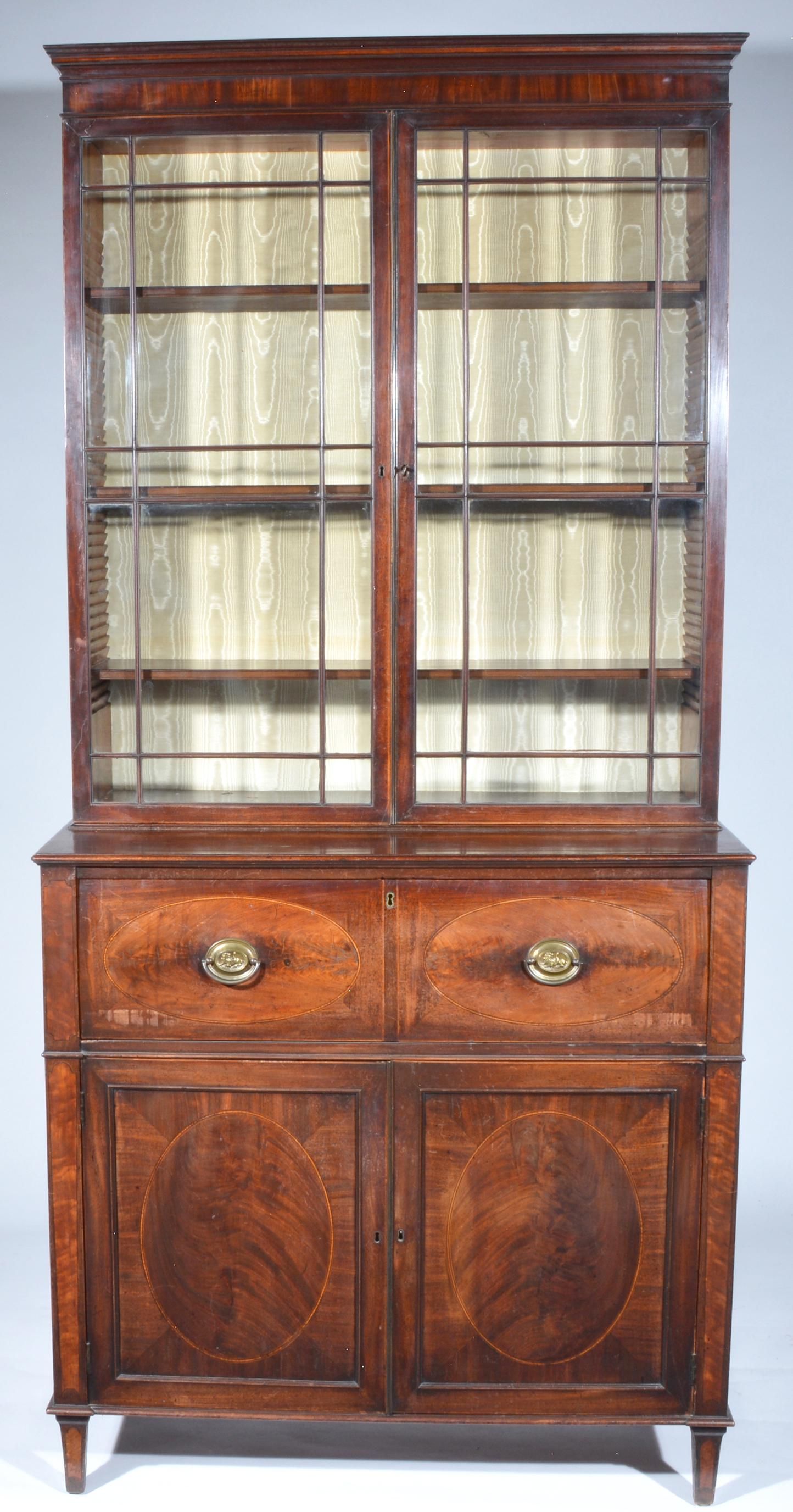 19TH C MAHOGANY SECRETARY19th c