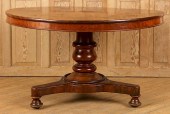 19TH C. MAHOGANY TILT TOP TABL