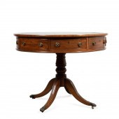19TH C. MAHOGANY VENEER AND LE