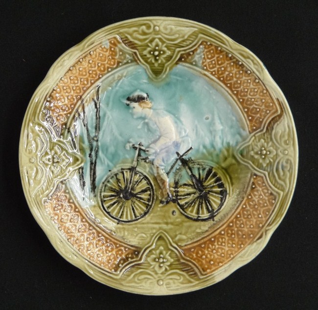19th c. Majolica plate 7 3/4''