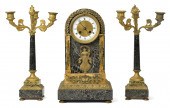 19TH C. MARBLE AND BRONZE FREN