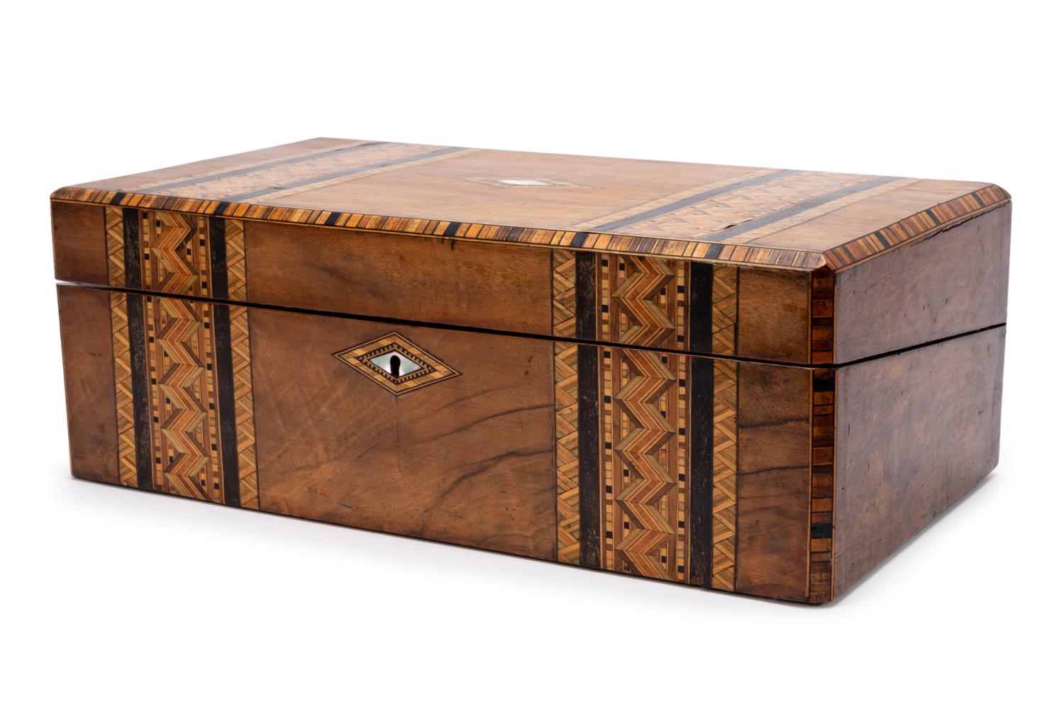19TH C. MARQUETRY INLAID