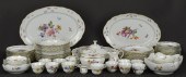 19TH C. MEISSEN FLORAL DINNER