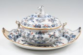 19TH-C. MEISSEN GOLD & RED ONI