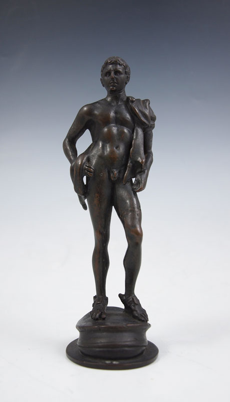 19TH C MERCURY BRONZE'': Standing