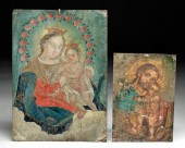 19TH C. MEXICAN TIN RETABLOS R