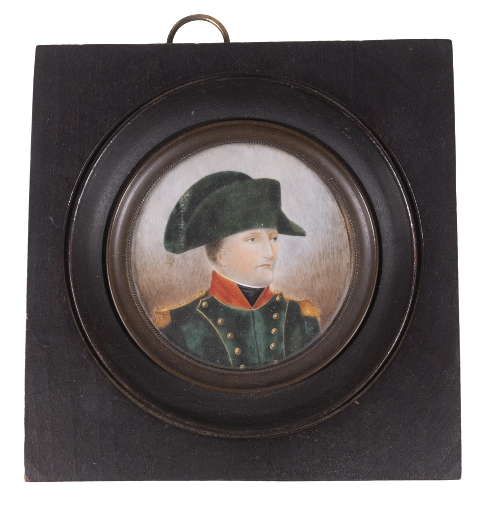 19TH C. MINIATURE OF NAPOLEON Oil