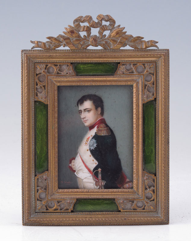 19TH C. MINIATURE ON IVORY OF