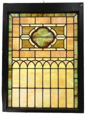19TH C. MONTANA STAINED LEADED