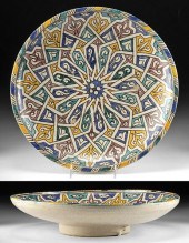 19TH C. MOROCCAN FEZ POLYCHROM
