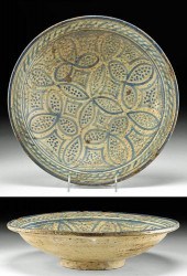 19TH C. MOROCCAN GLAZED POTTER