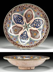 19TH C. MOROCCAN POLYCHROME BO
