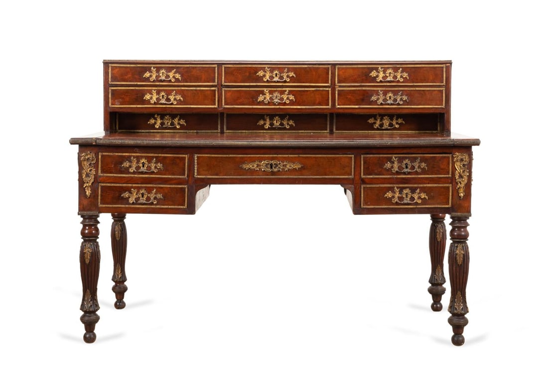 19TH C. NAPOLEON III ORMOLU MOUNTED