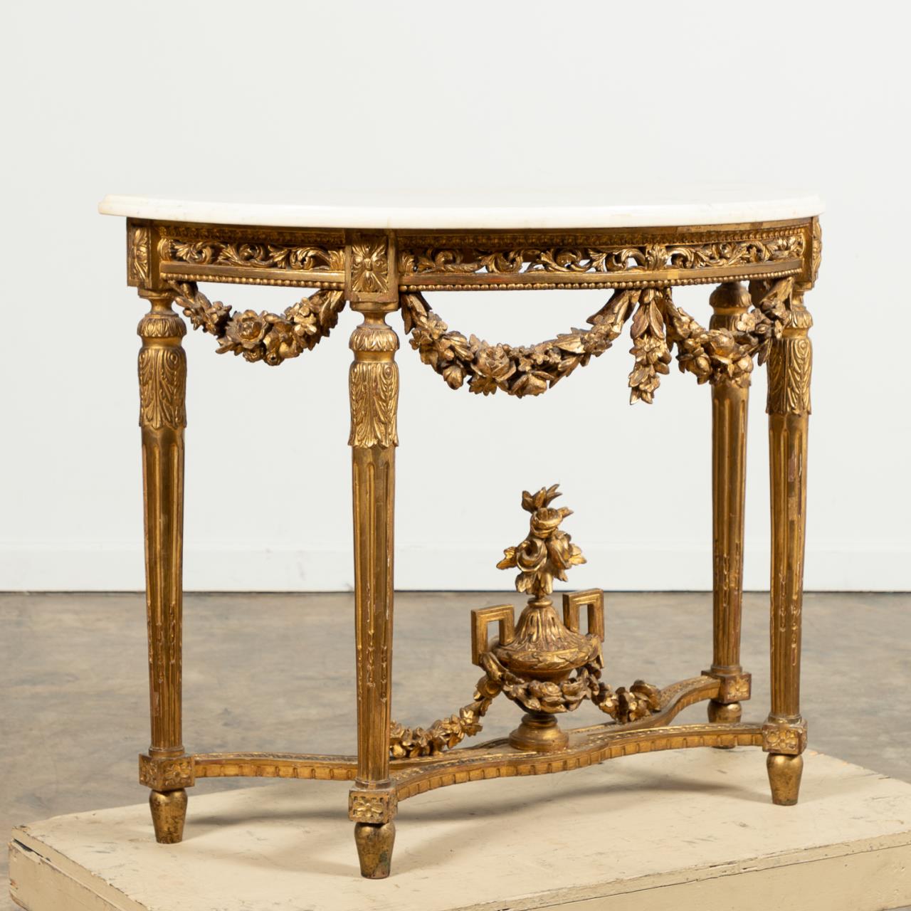 19TH C. NEOCLASSICAL STYLE MARBLE &