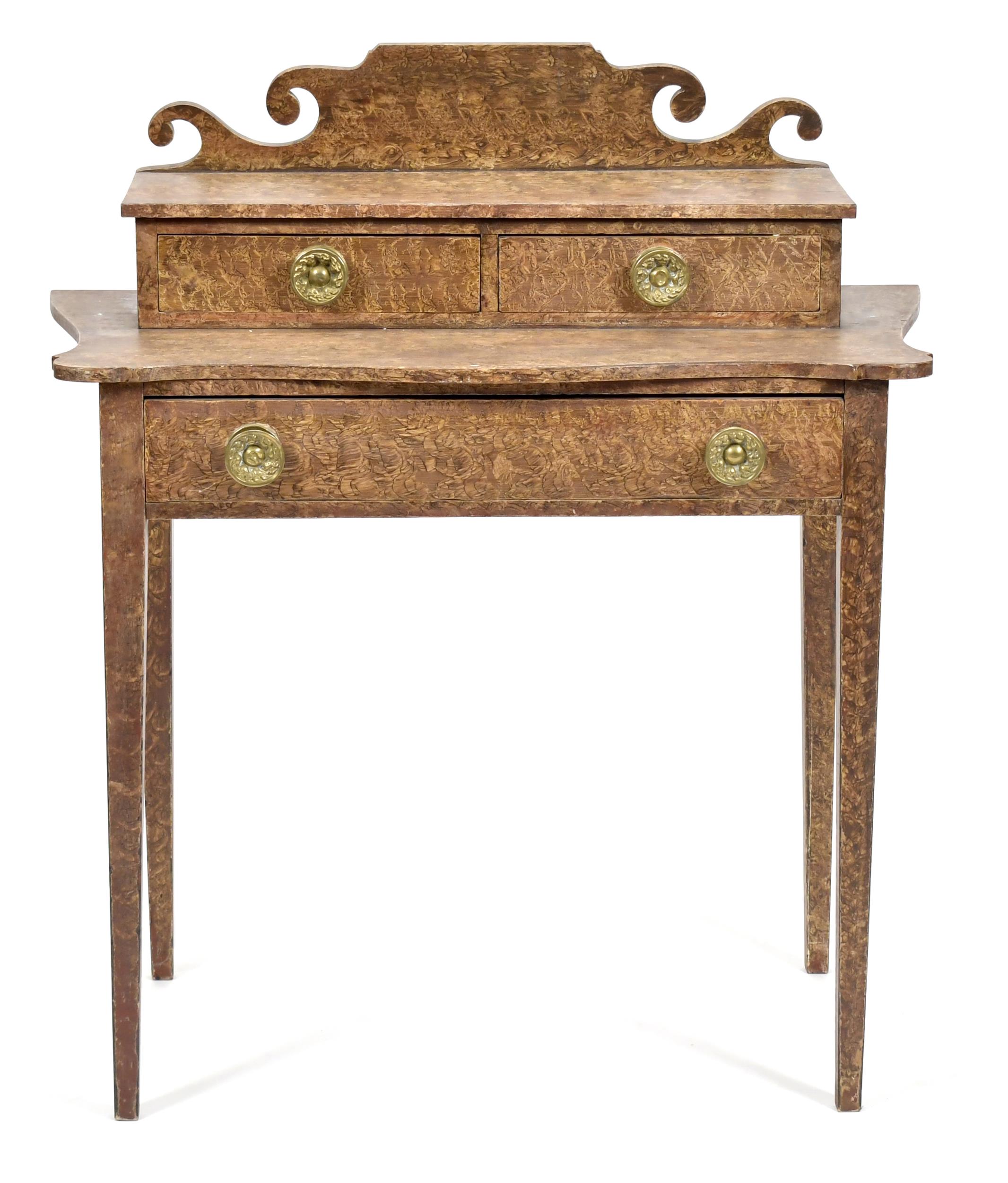 19TH C. NEW ENGLAND GRAIN PAINTED