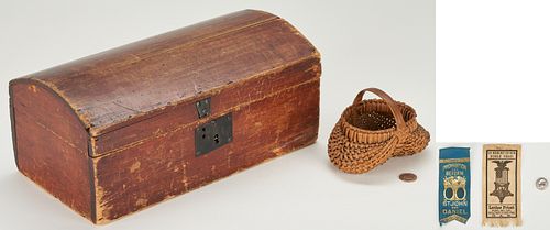 19TH C. NEW YORK KEEPSAFE BOX,