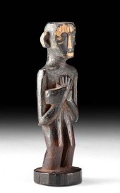 19TH C. NGAJU DAYAK WOOD MEDIC