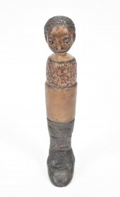 19TH C. NINE PINS FOLK ART CAR