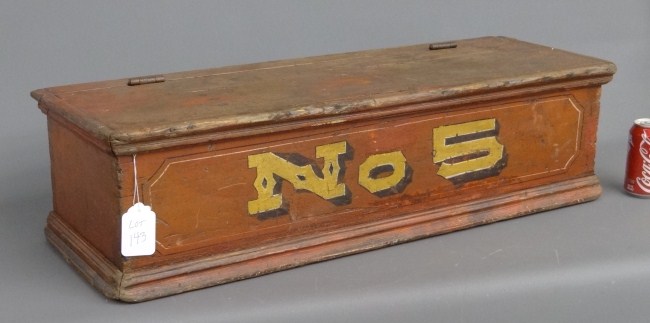 19th c. ''No. 5'' fireman's wagon
