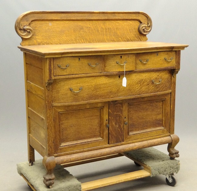 19th c. oak server.