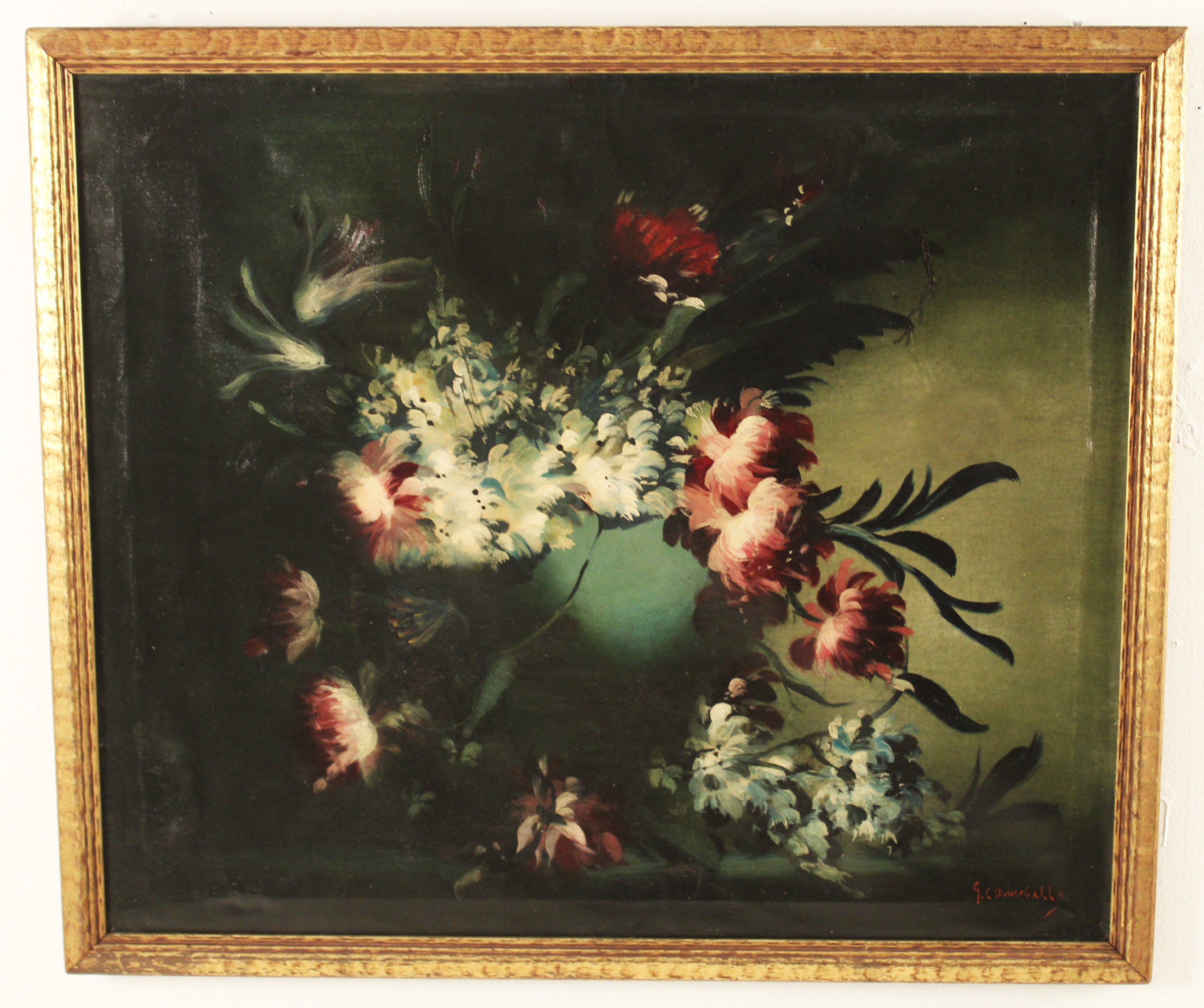 19TH C. O/C STILLIFE BY J.